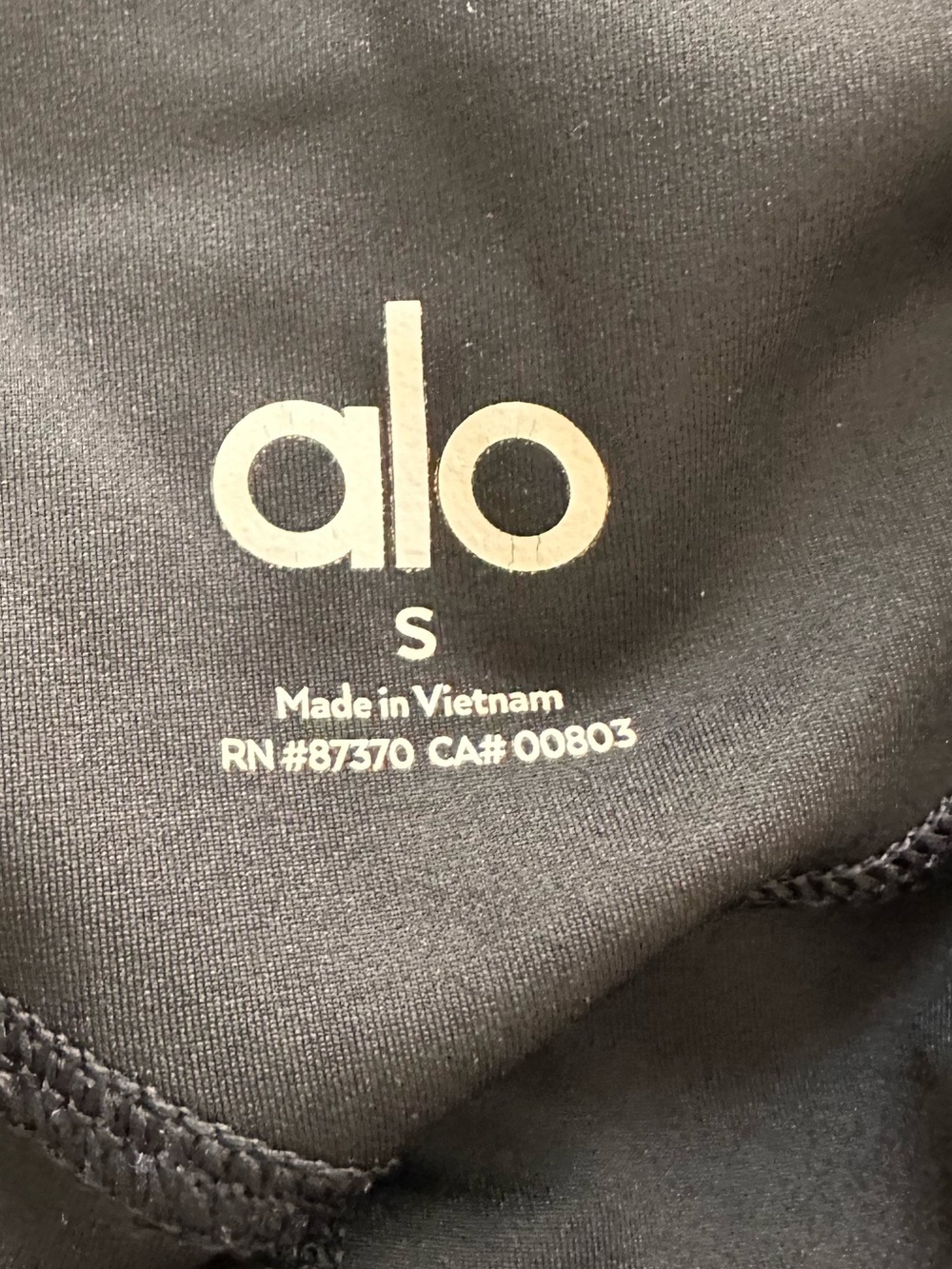 Alo Yoga Black High-Waist Biker Shorts 4” Inseam Size Small - Picture 3 of 3